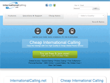 Tablet Screenshot of internationalcalling.net